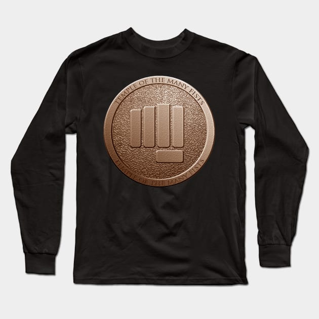 Temple of the Many Fists Long Sleeve T-Shirt by AuthorsandDragons